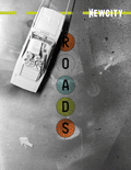 A toy car on a textured gray surface evokes the energy of the Chicago art scene, with "August 2024 Issue: Roads (Print Edition)" by NEWCITY at the top and "ROADS" spelled vertically in colored circles below the car.