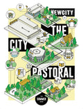 Illustration of a city with buildings, homes, parks, and labeled “CITY PASTORAL” and “NEW CITY.” Circular insets highlight food, buses, trees, and outdoor enjoyment. The cover reads “July 2019 Issue: Summer,” inviting readers to experience summer adventure reminiscent of a day at Chicago Japanese Garden.