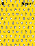 A yellow background features a repeating pattern of outlined pineapples, guitars, musical notes, island huts, and waves—capturing the spirit of Afro-Optimism and Chicago-inspired creativity. The product title "December 2021: Reckoning (Digital Download)" appears in bold black letters in the top right corner, while "DECEMBER 2021" is displayed in a small circle at the top left.